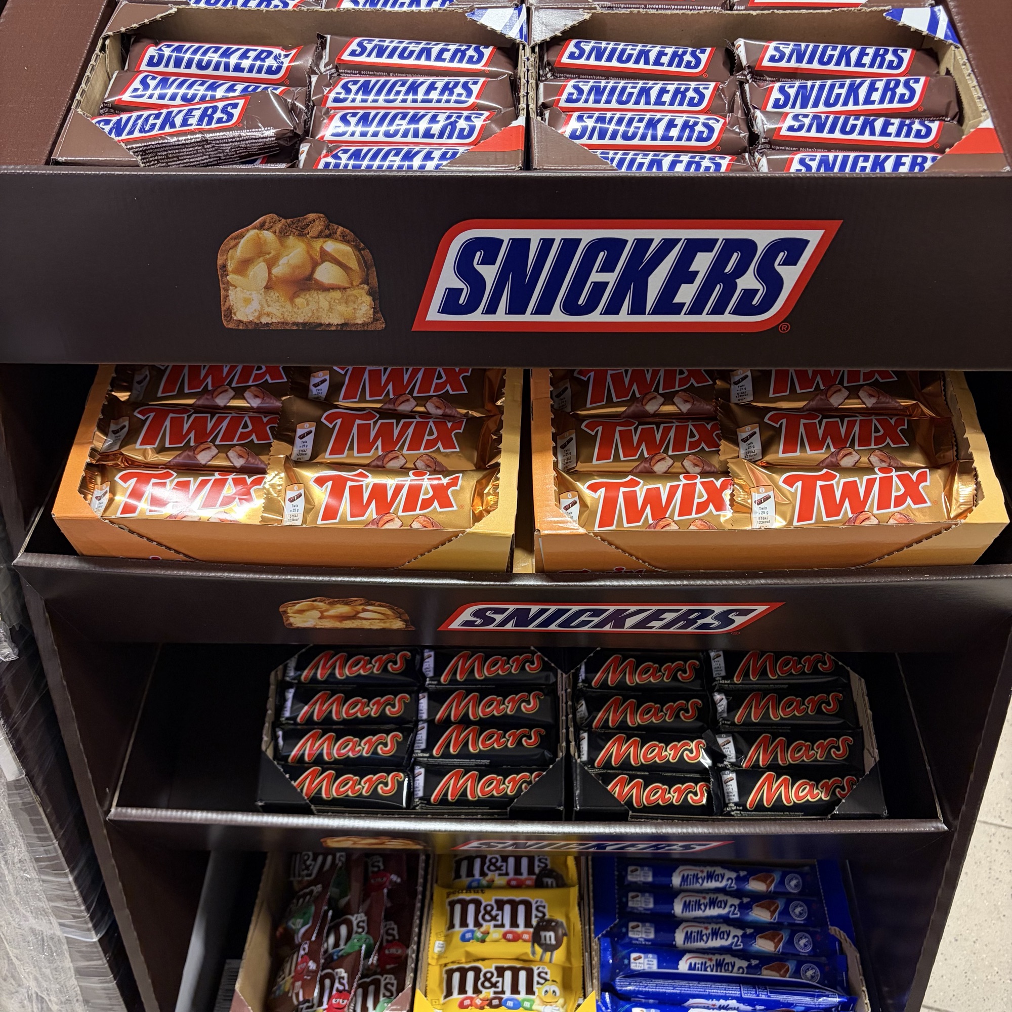 Chokoladebar/m&m